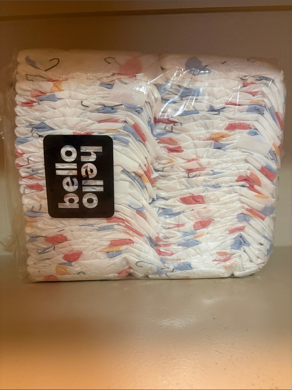 Hello Bello Baby Diapers Pack - White with Blue, Pink & Orange Accents